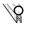 TS 3-25 Pinchweld Trim Seal, Made Of All Rubber, With A Steel Core - image 2