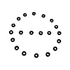 UW 10 Flat Rubber Washers, 1/8 in. I.D., 3/8 in. O.D., 1/16 in. Thick - image 1