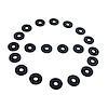 UW 12 Flat Rubber Washers, 1/8 in. I.D., 3/4 in. O.D., 1/16 in. Thick - image 1