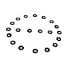 UW 14 Flat Rubber Washers, 7/32 in. I.D., 1/2 in. O.D., 1/16 in. Thick - image 1