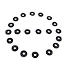 UW 15 Flat Rubber Washers, 7/32 in. I.D., 5/8 in. O.D., 1/16 in. Thick - image 1