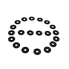 UW 16 Flat Rubber Washers, 7/32 in. I.D., 3/4 in. O.D., 1/16 in. Thick - image 1
