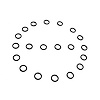 UW 18 Flat Rubber Washers, 3/8 in. I.D., 1/2 in. O.D., 1/16 in. Thick - image 1