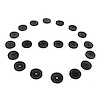UW 25 Flat Rubber Washers, 1/8 in. I.D., 1 in. O.D., 1/8 in. Thick - image 1