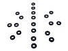 UW 27 Flat Rubber Washers, 7/32 in. I.D., 5/8 in. O.D., 1/8 in. Thick - image 1