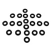 UW 31 Flat Rubber Washers, 3/8 in. I.D., 3/4 in. O.D., 1/8 in. Thick - image 1