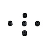 UW 34 Flat Rubber Washers, 1/8 in. I.D., 3/8 in. O.D., 1/4 in. Thick - image 1