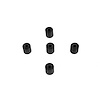 UW 46 Flat Rubber Washers, 1/8 in. I.D., 3/8 in. O.D., 3/8 in. Thick - image 1