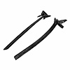 Rear Roll-Up Quarter Window Seals for 2-Door Hardtop. Pair. REAR ROLLUP SEAL 79-85 CADILLAC ELDORADO - image 1