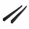 Flocked Rear Roll-Up Quarter Window Seals for 2-Door Hardtops. Pair. REAR ROLL UP QTR SL 64-6 DART G - image 1
