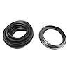 VWS 7313-W Rear Window Seal, 55-66 GM Full Size Truck W/ Chrome Lockstrip - image 1
