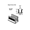 WC 1-72 Rigid Division-Bar Channel, Made With Zinc-Plated Bead - image 1