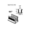 WC 1-96 Rigid Division-Bar Channel, Made With Zinc-Plated Bead - image 1