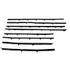 WC 1700-14 Window Sweeper Kit, Fits 66-97 Skylark 2 Door Hardtop, 8 Pc - image 1