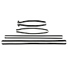 WC 1700-19 Window Sweeper Kit With Reveal Moulding, Fits 69 Skylark Convertible, 8 Pc - image 1