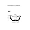 Flocked Window Channel. 96 In. Piece. Each. FLCKD CHAN CHEVY II CHEV F-85 60-7 CORVAIR TEMPEST BUICK SPECIAL. FOR METRO - image 1