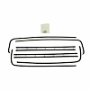 WC 2300-14 Window Sweeper Kit Fits 66-67 Charger 2 Door Hardtop 8 Piece Kit - image 1