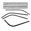 WC 2300-63 Window Sweeper Kit Fits 67-69 Barracuda 2 Door Fastback 8 Piece Kit - image 1
