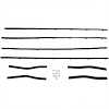 WC 6900-10 Window Sweeper Kit Fits 1964 1/2-1965 Ford Mustang Early Coupe/Convertible 8Pc - image 1