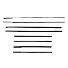 WC 7200-55 Window Sweeper Set, 62 Chevrolet Impala 2 Door Hardtop, 8 Piece Set - image 1