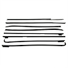 WC 7200-79 Window Sweeper Set, 67-68 Chevrolet Impala 2 Door Hardtop, 8 Piece Set - image 1