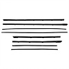 WC 7300-15 Window Sweeper Kit Fits 1965 Cutlass 2 Door Convertible, 8 Piece. - image 1