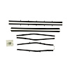 WC 7300-16 Window Sweeper Kit Fits 1966-67 Cutlass 2 Door Hardtop, 8 Piece. - image 1