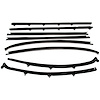 WC 7300-19 Window Sweeper Kit Fits 68 Olds Cutlass 2 Door Hardtop 8 Piece Set - image 1