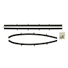 WC 7300-25 Outer Window Sweeper Fits 70-72 Olds Cutlass Supreme 2 Door Hardtop 4 Piece Set - image 1