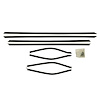 WC 7300-41 Window Sweeper Kit Fits 1970-72 Cutlass Supreme 2 Door Convertible, 8 Piece - image 1