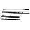 WC 8100-15 Window Sweeper Kit Fits 65 Pontiac Lemans Gto Convertible 8 Piece Set - image 1