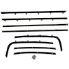 WC 8100-21 Window Sweeper Kit Fits 69 Pontiac Lemans Gto 2 Door Hardtop 8 Piece Set - image 1