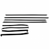 WC 8100-22 Window Sweeper Kit, Fits 69 Gto, Lemans, Tempest Convertibles, 8 Pc Kit - image 1