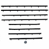WC 8100-30 Window Sweeper Kit Fits 1966-67 Tempest 2 Door Sedan, 8 Piece - image 1