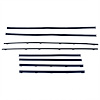 WC 8100-37 Window Sweeper Kit Fits 1964 Gto/Lemans 2 Door Sedan, 8 Piece - image 1