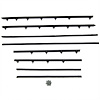 WC 8100-43 Window Sweeper Kit Fits 1966-67 Gto/Lemans 2 Door Sedan, 8 Piece - image 1