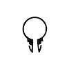 WF 320 Wiring And Tubing Clip, Made Of Black Plastic - image 1