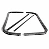 Front Vent Window Seals w/ Vertical Division Bar. 27 In. 15-3/4 In. For 2nd series. Pair. R&L. VENT - image 1