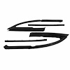 Vent Window Seals. Fits 2-door sedan coupe & sports coupe . Pair. VENT WINDOW SEAL 66-67 GM A BODY 2 - image 1