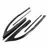 Front Vent Window Seals. For 2-door hardtop and convertible. Pair. R&L. VENT WINDOW SEAL 66-67 GM A - image 1