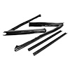 Vent Window Seals. Fits 4-door sedan. Pair. R&L. VENT WINDOW SEAL 68-72 GM A BODY SEDANS/ EL CAMINO/ - image 1