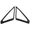 Front Vent Window Seals. Made with steel core. Includes Division Bar Seal. Pair. R&L. VENT WINDOW SEAL MUSTANG 67-68 - image 1