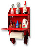 Garage/Shop Lockable Organizer & Paper Towel Dispenser Oil bottle organizer on top - image 1