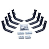 4" OE Xtreme SideSteps Bracket Kit Black Powdercoat - image 1