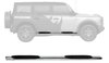 4 in. OE Xtreme SideSteps Kit  Fits Select Late-Model Ford Bronco 4-Door - image 3
