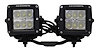 Hood Hinge Mounted Light Brackets for 3 x 3 In. Dual LED Lights fits 2018 Jeep Wrangler JL - image 1