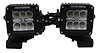 Center Hood Mounted Light Brackets for Single 3 In. Cube LED Lights fits 2018 Jeep Wrangler JL - image 1