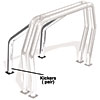 Bed Bars-Pair of Kickers 1975-15 Chevy/GMC C/K 1500/2500/3500 78"-97.6" Beds - image 1