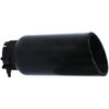 Round Exhaust Tip Black Powdercoat - image 1