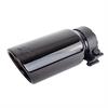 Round Exhaust Tip Black Chrome - image 1